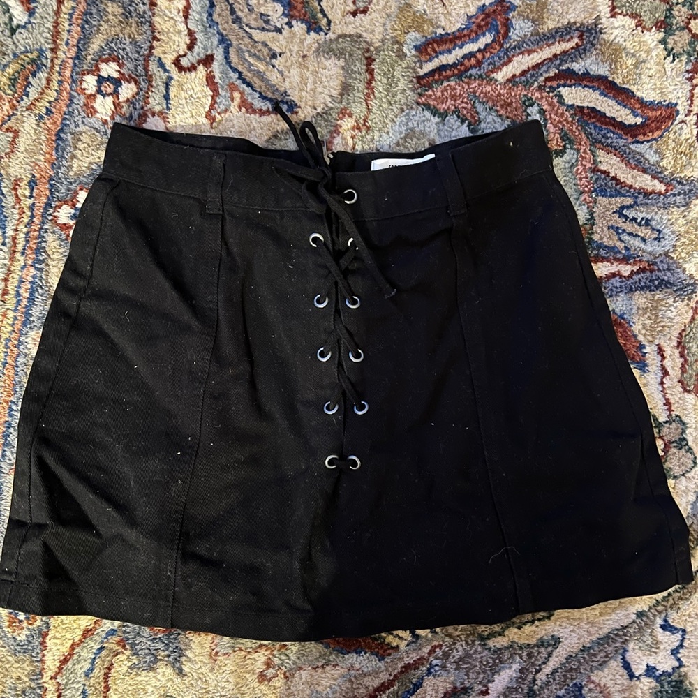 Forever 21 Black Jean Skirt